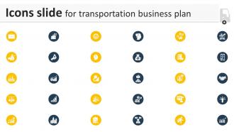 Icons Slide For Transportation Business Plan BP SS