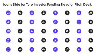 Icons slide for turo investor funding elevator pitch deck
