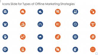 Icons slide for types of offline marketing strategies ppt styles slideshow