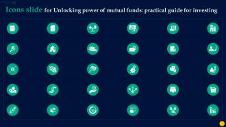 Icons Slide For Unlocking Power Of Mutual Funds Practical Guide For Investing Fin SS