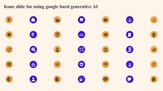 Icons Slide For Using Google Bard Generative Ai AI SS V