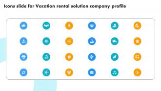 Icons Slide For Vacation Rental Solution Company Profile CP SS V
