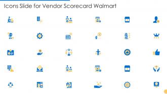 Icons slide for vendor scorecard walmart