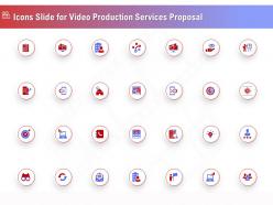 Icons slide for video production services proposal ppt file elements