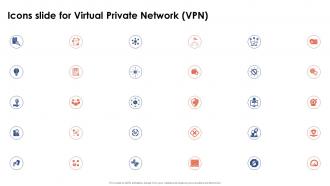 Icons Slide For Virtual Private Network VPN