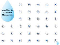 Icons slide for wastewater management ppt powerpoint gallery portfolio