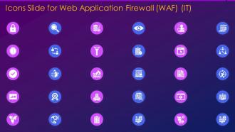 Icons slide for web application firewall waf it