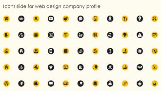 Icons Slide For Web Design Company Profile Web Design Company Profile