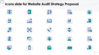 Icons slide for website audit strategy proposal
