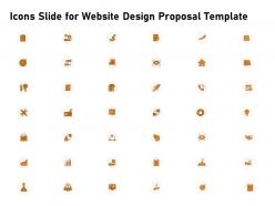 Icons slide for website design proposal template ppt powerpoint portfolio