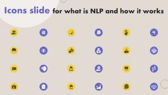 Icons Slide For What Is NLP And How It Works AI SS V