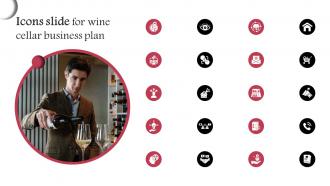 Icons Slide For Wine Cellar Business Plan BP SS