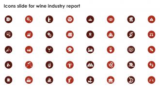 Icons Slide For Wine Industry Report Ppt Slides Infographic Template IR SS