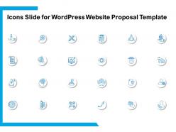 Icons slide for wordpress website proposal template ppt powerpoint presentation examples