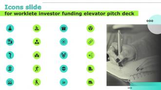 Icons Slide For Worklete Investor Funding Elevator Pitch Deck