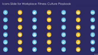 Icons Slide For Workplace Fitness Culture Playbook Ppt Infogrphics