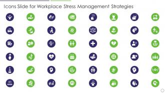 Icons Slide For Workplace Stress Management Strategies Ppt Topic