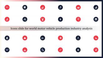 Icons Slide For World Motor Vehicle Production Industry Analysis