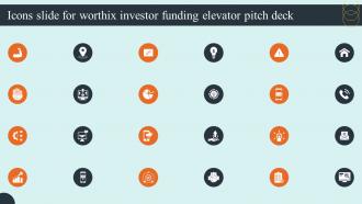 Icons Slide For Worthix Investor Funding Elevator Pitch Deck