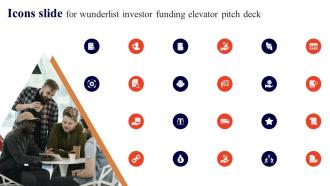 Icons Slide For Wunderlist Investor Funding Elevator Pitch Deck