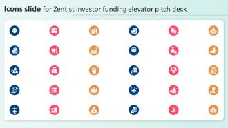 Icons Slide For Zentist Investor Funding Elevator Pitch Deck