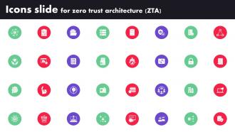 Icons Slide For Zero Trust Architecture ZTA Ppt File Inspiration