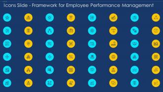 Icons slide framework for employee performance management