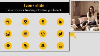 Icons Slide Gaia Investor Funding Elevator Pitch Deck