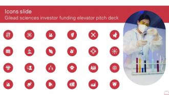 Icons Slide Gilead Sciences Investor Funding Elevator Pitch Deck