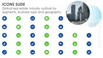 Icons Slide Global Real Estate Industry Outlook By Segments Business Type And Geography IR SS