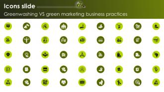 Icons Slide Greenwashing Vs Green Marketing Business Practices MKT SS V
