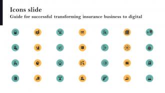 Icons Slide Guide For Successful Transforming Insurance Business To Digital