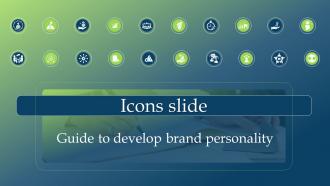 Icons Slide Guide To Develop Brand Personality Ppt Powerpoint Presentation File Gallery