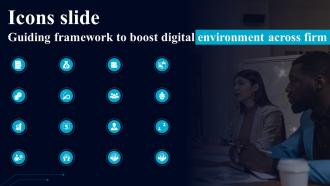 Icons Slide Guiding Framework To Boost Digital Environment Across Firm