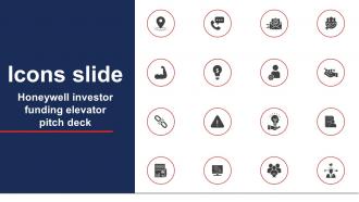 Icons Slide Honeywell Investor Funding Elevator Pitch Deck