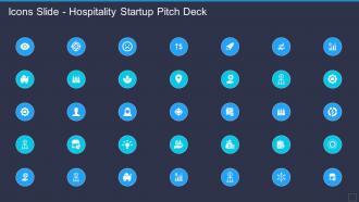 Icons Slide Hospitality Startup Pitch Deck