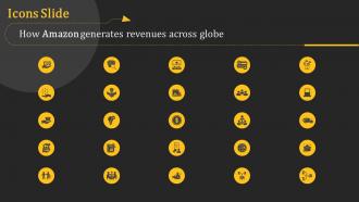 Icons Slide How Amazon Generates Revenues Across Globe Ppt Show Graphics Template