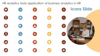 Icons Slide HR Analytics Tools Application Of Business Analytics In HR