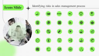 Icons Slide Identifying Risks In Sales Management Process