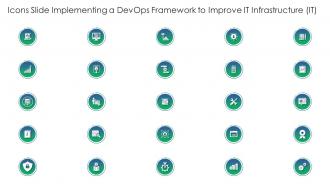 Icons Slide Implementing A DevOps Framework To Improve IT Infrastructure IT