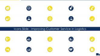 Icons Slide Improving Customer Service In Logistics