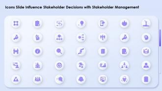 Icons Slide Influence Stakeholder Decisions With Stakeholder Management