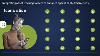 Icons Slide Integrating Asset Tracking System To Enhance Operational Effectiveness