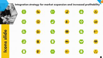 Icons Slide Integration Strategy For Market Expansion And Increased Profitability Strategy Ss