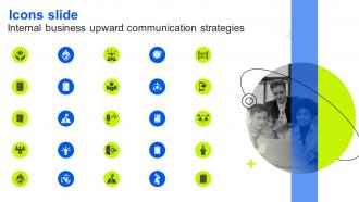 Icons Slide Internal Business Upward Communication Strategies Strategy SS V