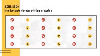 Icons Slide Introduction To Direct Marketing Strategies MKT SS V