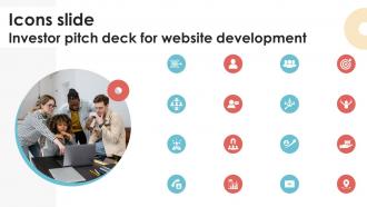 Icons Slide Investor Pitch Deck For Website Development