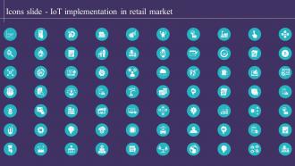 Icons Slide IoT Implementation In Retail Market Ppt Infographic Template Designs