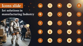 Icons Slide IoT Solutions In Manufacturing Industry IoT SS