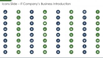 Icons Slide It Companys Business Introduction